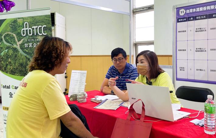 北分署羅東就業中心11月9日在宜蘭大學舉辦徵才活動，活動當天採無紙化線上履歷投遞，節省現場等待時間並提高面試效率。(歷史照片)_Instructions for literal