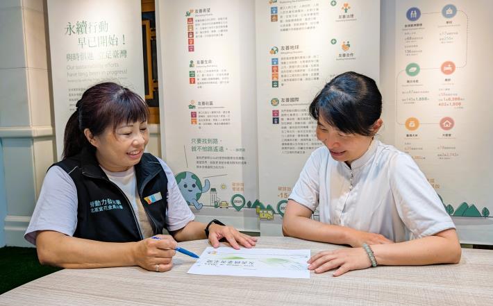 北分署花蓮就業中心人員向慈濟基金會說明「友善就業菁采獎」最新資訊_Instructions for literal