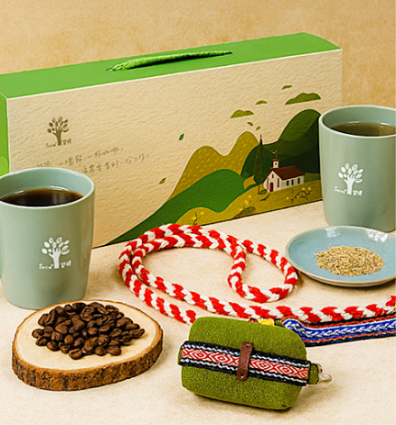 「財團法人基督教芥菜種會」的織心禮盒，結合茶飲、咖啡與手工編織手機背帶_Instructions for literal