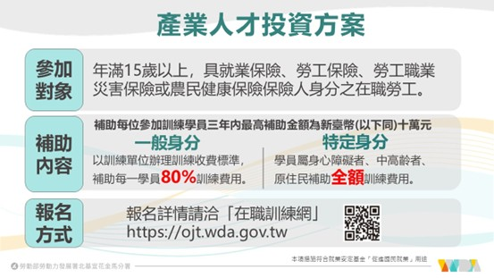 產業人才投資方案助攻職涯升級，北分署115年下半年開辦900班次_Instructions for literal