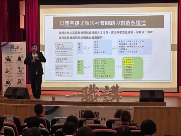 圖說:桃竹苗分署賈桃樂學習主題館將於5月份展開「一職講」系列職涯講座，邀請各行各業名人與青年朋友分享職涯！_Instructions for literal