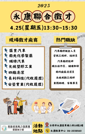 1140425永康徵才海報_Instructions for literal