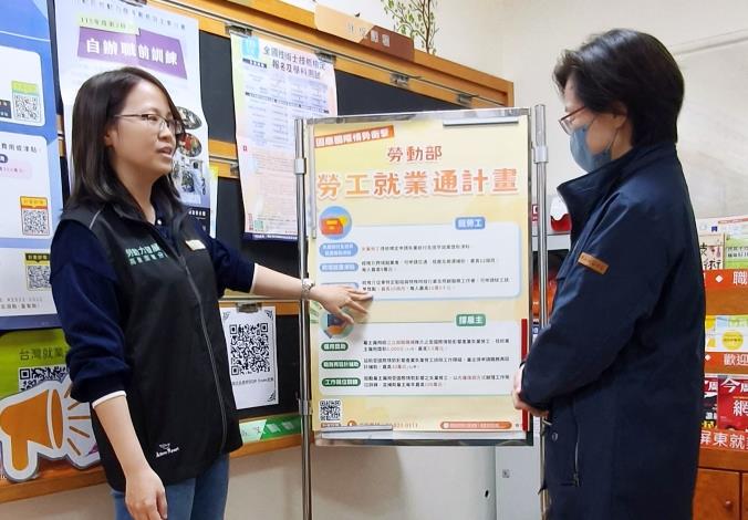 勞動部屏東就業中心透過勞工就業通計畫，協助受國際情勢影響失業勞工重返職場（示意圖非本人）。_Instructions for literal