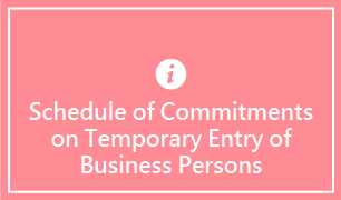 Schedule of Commitments on Temporary entry of Business Persons